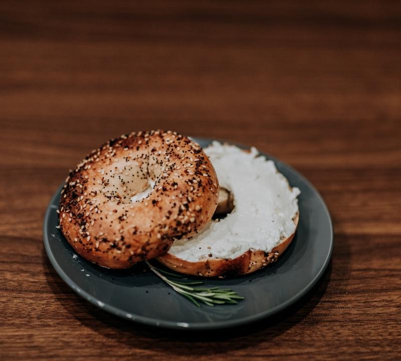 Cream Cheese & Cucumber Bagel