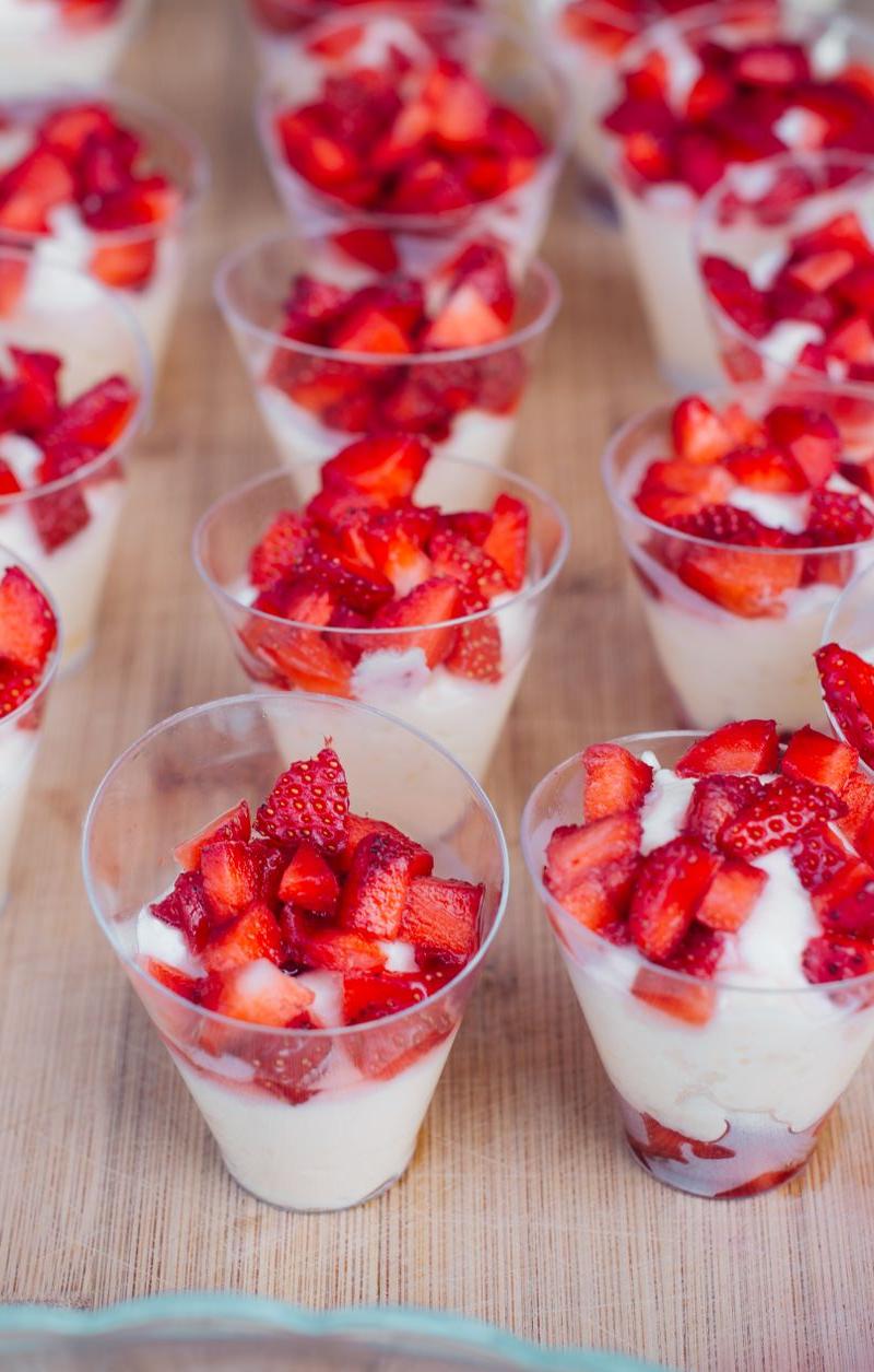 Strawberry Angel Food Cups