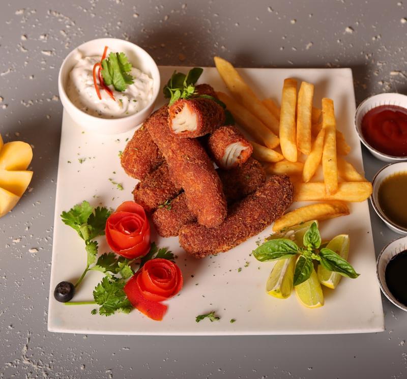 Air Fryer Fish & Fries with Tartar Sauce