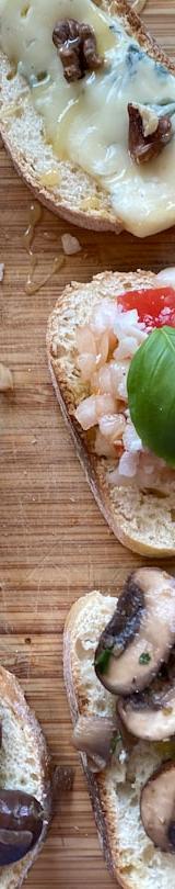 Garlic Butter Mushroom Bruschetta