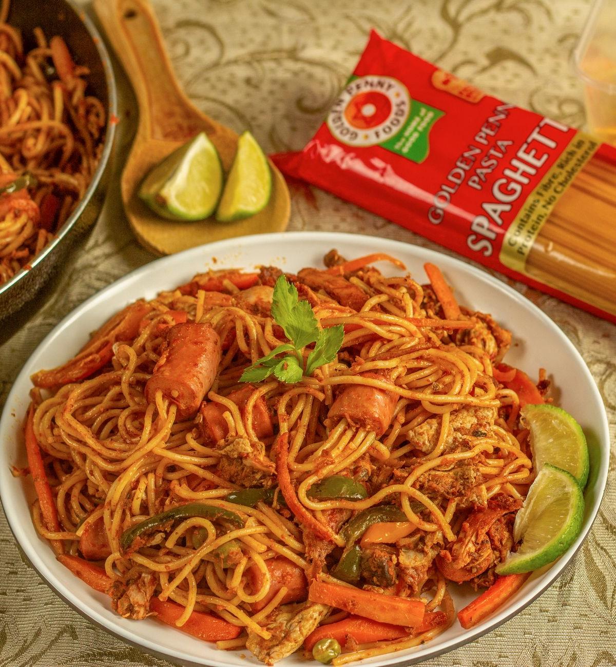 20-Min Sausage Marinara Spaghetti