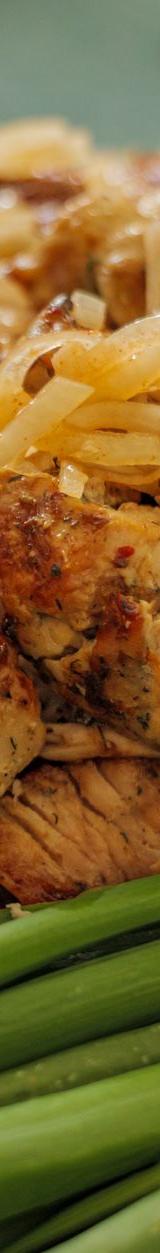 Apricot Chicken with Charred Scallions