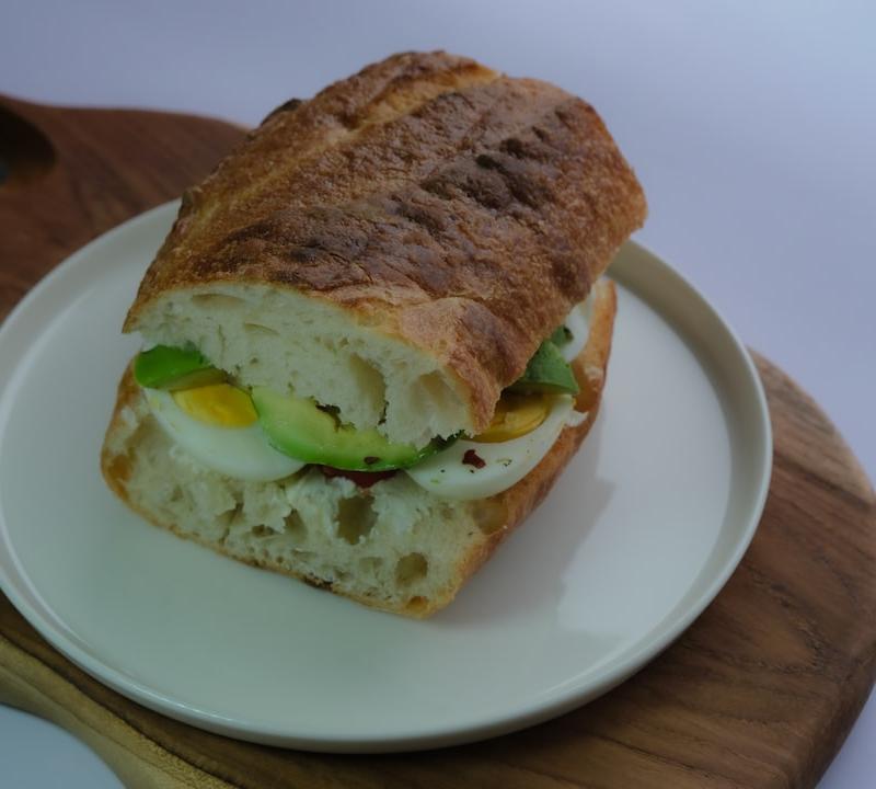 Crispy Avocado Egg Sandwich