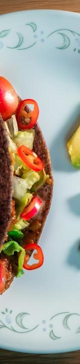 5-Min Cheesy Bean Tacos