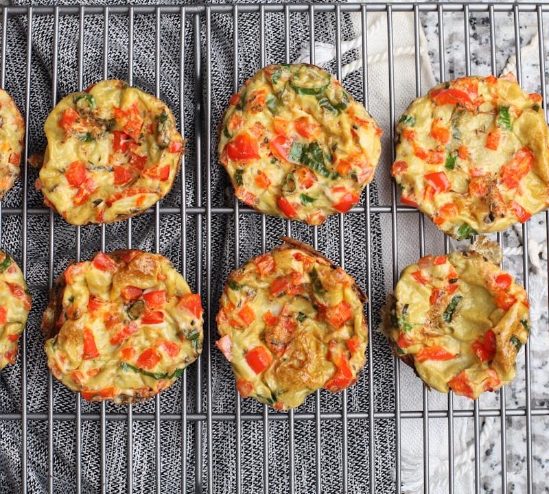 Tomato Basil Egg Muffins