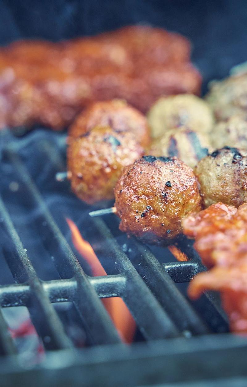BBQ Meatballs & Pork Chops