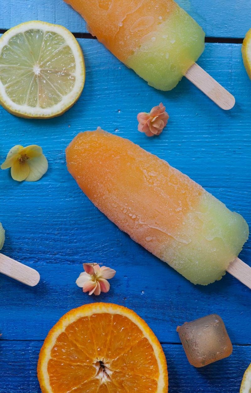 Honey Orange Juice Popsicles
