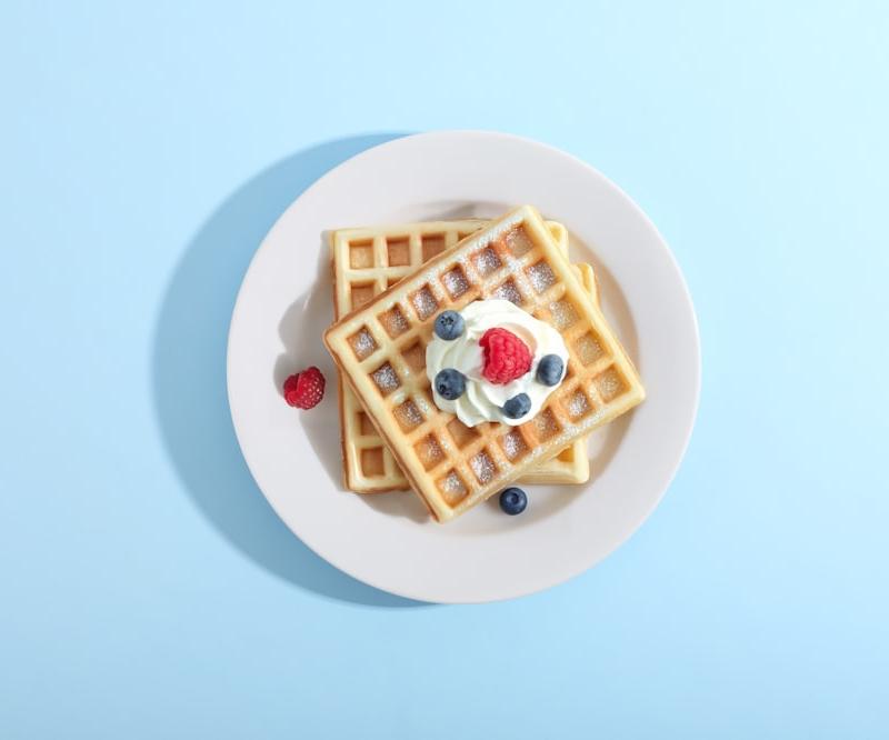 5-Min Berry Waffle Stack