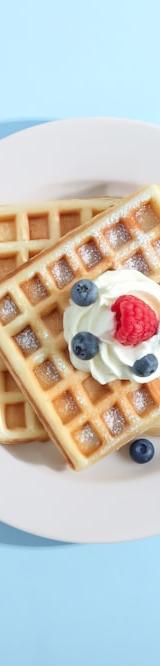 5-Min Berry Waffle Stack