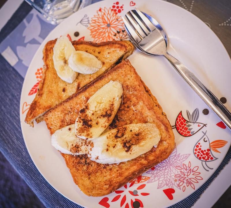 Mashed Banana Cinnamon Toast