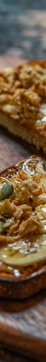 Peanut Butter Honey Toast with Toppings