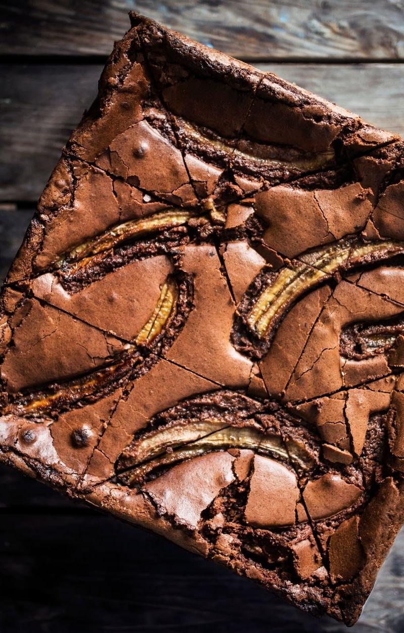 10-Min Peanut Butter Banana Brownies