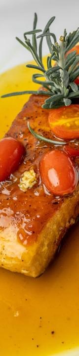 Maple Dijon Salmon with Charred Tomatoes