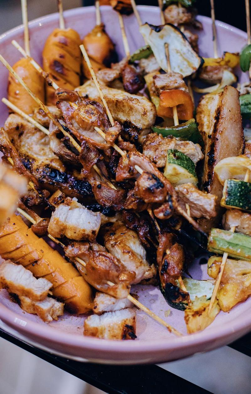 Teriyaki Chicken & Pineapple Skewers