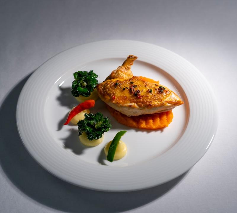 Golden Pan-Seared Chicken with Sides