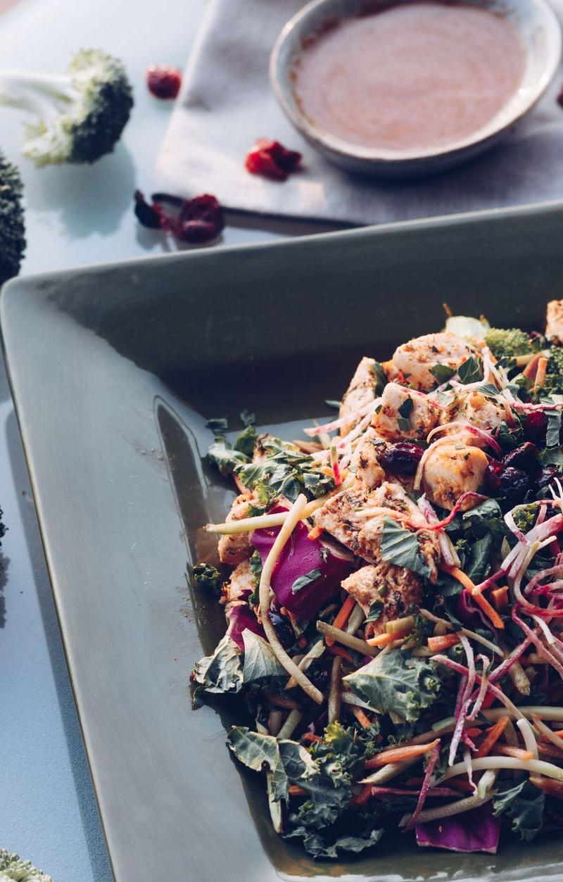 Bacon Broccoli Salad with Cranberries