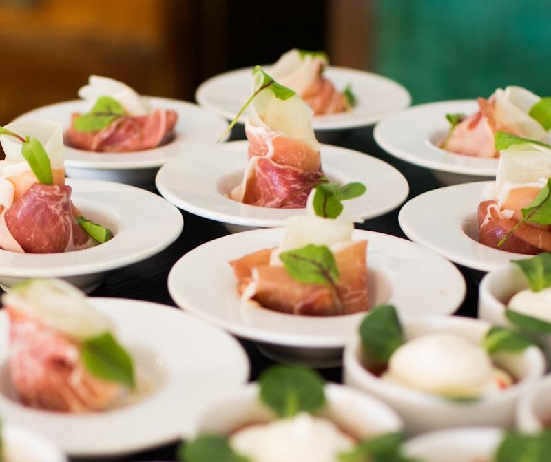 Prosciutto Melon Bites with Mozzarella