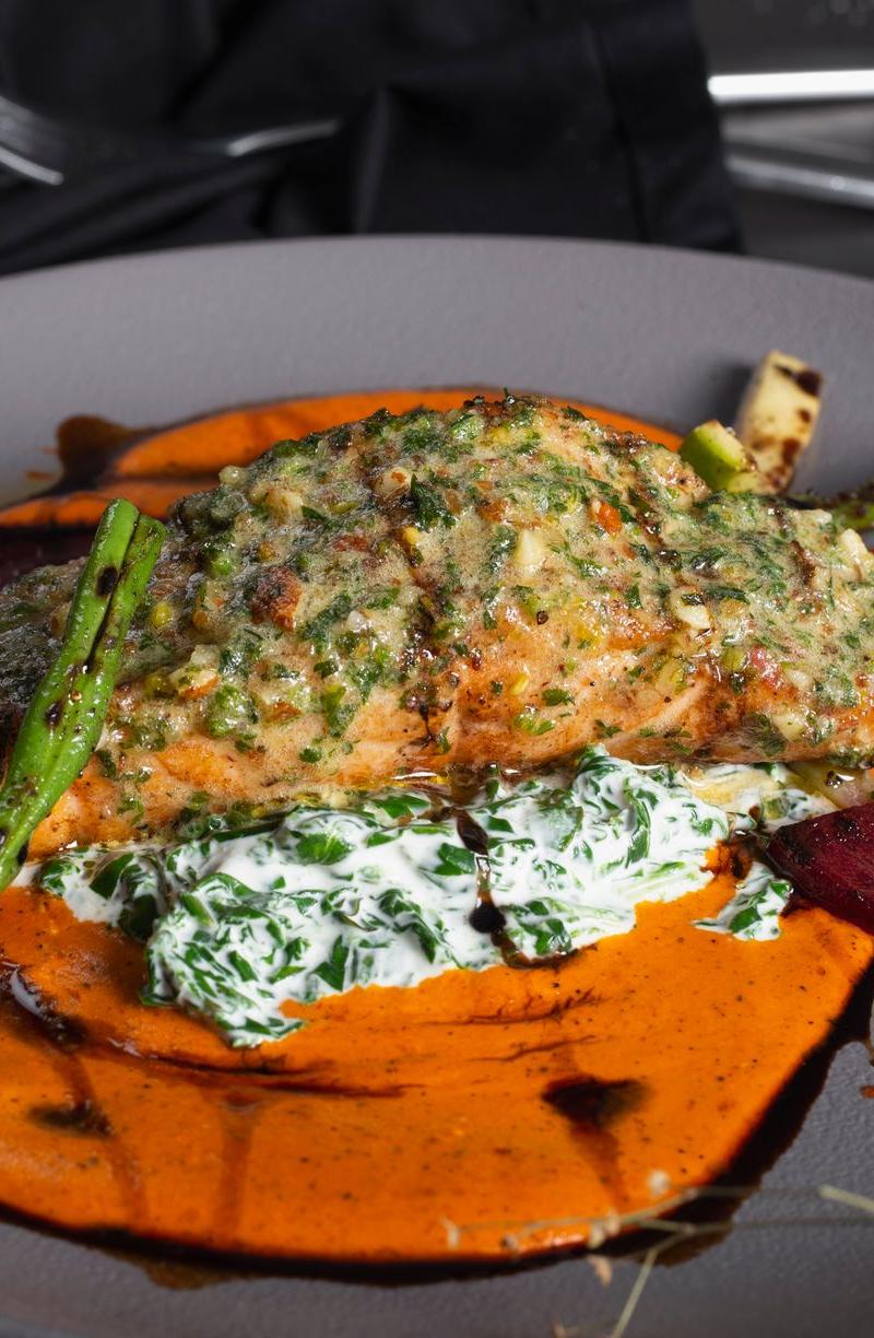 Chipotle-Honey Salmon with Roasted Veg
