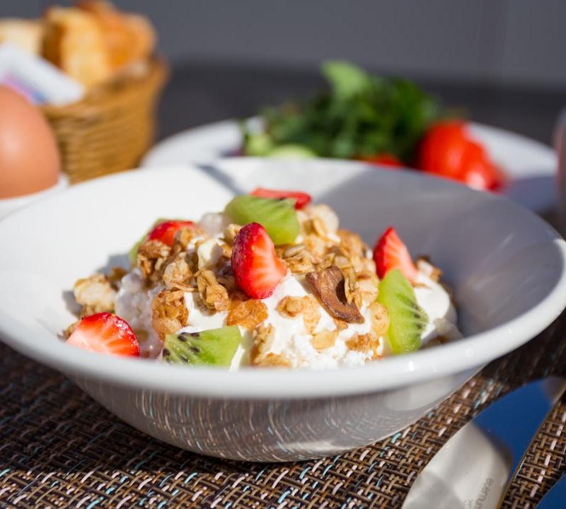 Whipped Cottage Cheese Bowl with Berries & Almonds
