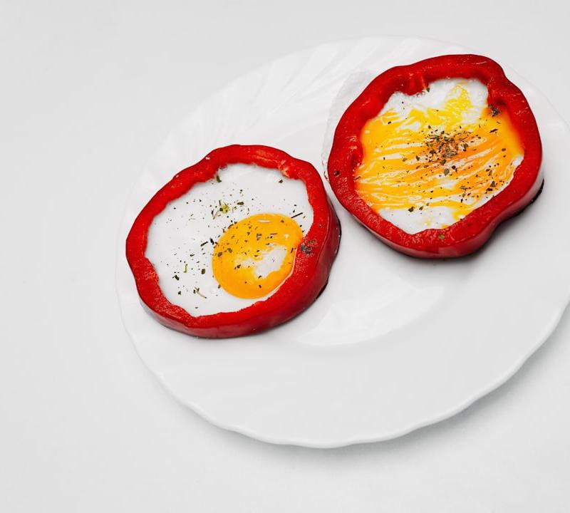Crispy Pepper Ring Egg Fry