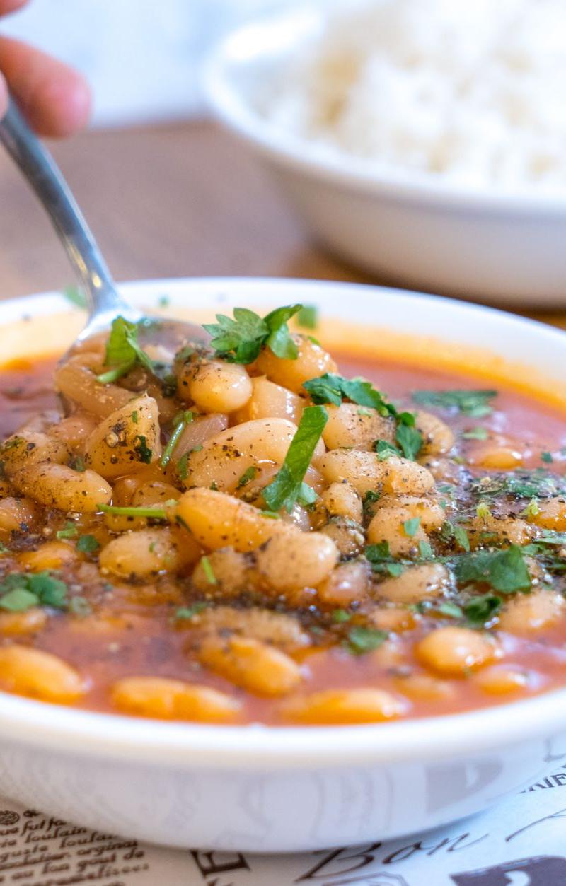 Ham & White Bean Soup with Rice