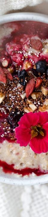 Warm Berry Oatmeal Bowl