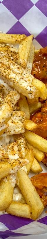 Air Fryer Lemon Pepper Chicken Wings & Fries