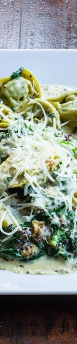 Tortellini with Pesto & Parmesan
