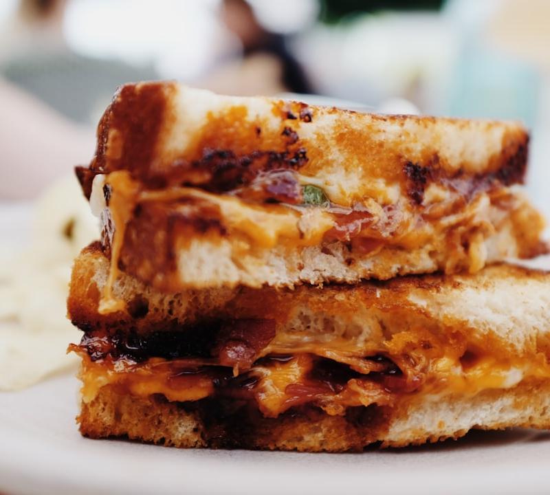 Crispy Bacon Grilled Cheese
