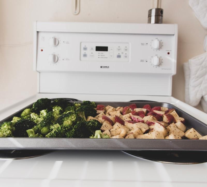 Sheet Pan Roasted Broccoli & Potatoes