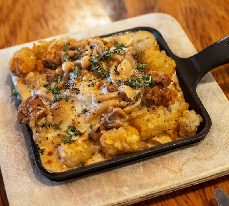 Crispy Tater Tot Breakfast Skillet