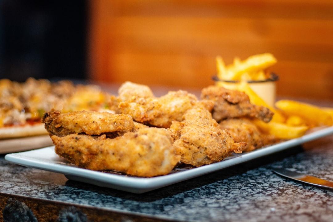 Baked Lemon Pepper Wings with Crispy Fries