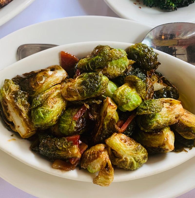 Crispy Bacon Brussels Sprouts