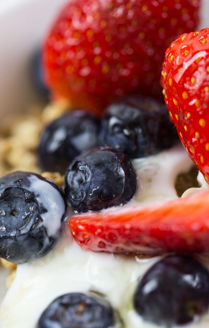 Chocolate Strawberry Yogurt Bowl