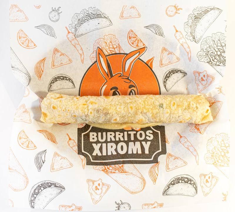 15-Min Cheesy Beef Breakfast Burrito