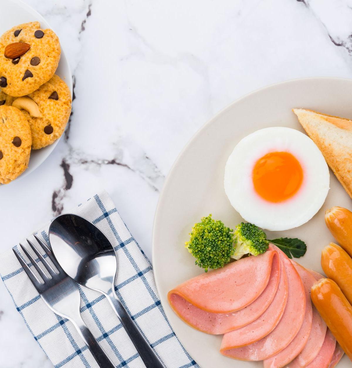 Ham Steak & Eggs Breakfast