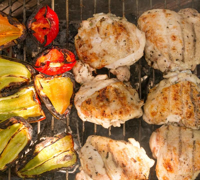 Sheet Pan Chicken Thighs & Roasted Veggies