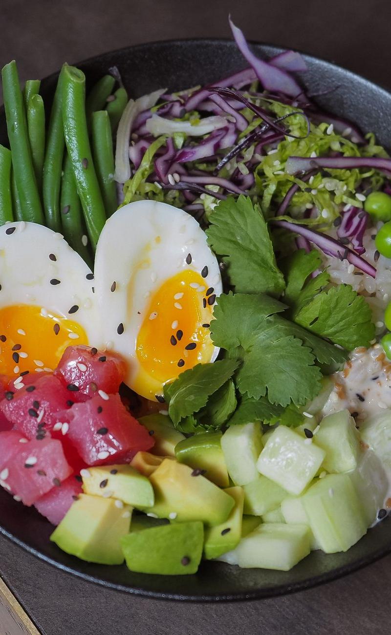 Soy Tuna Bowl with Soft Egg