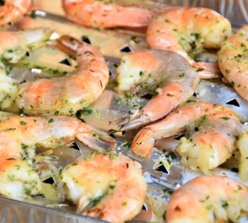 Foil Pack Garlic Shrimp