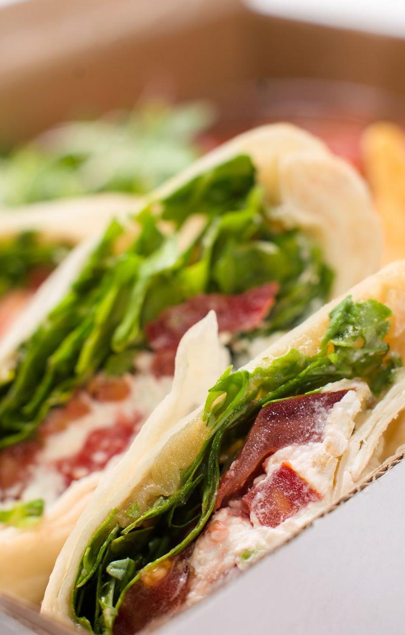 Cottage Cheese Egg Flatbread Wrap