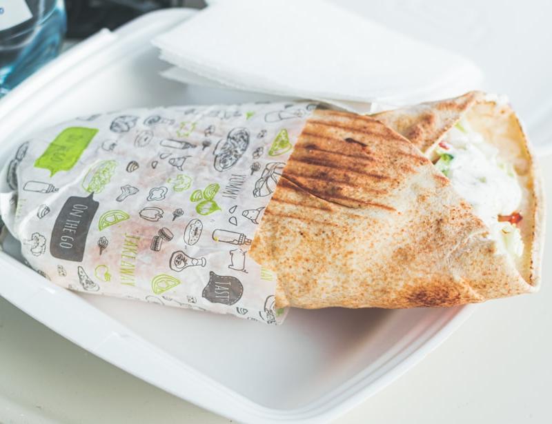 5-Min Greek Pita Wrap