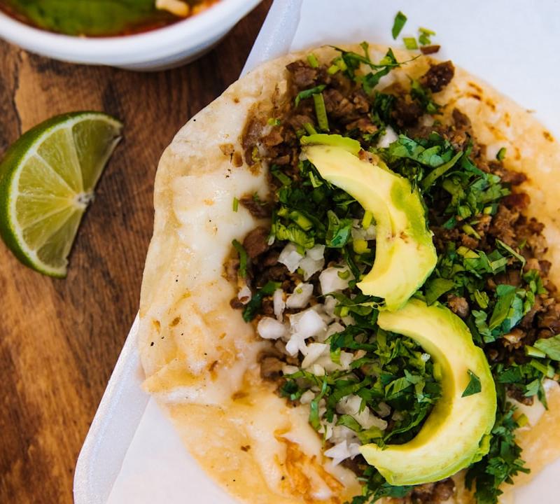Ground Beef Tacos with Lime & Salsa