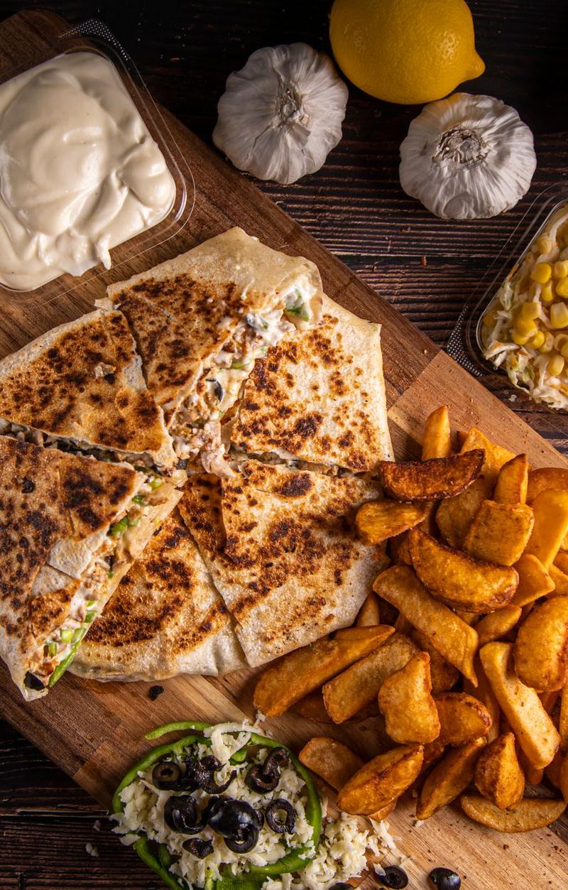 Crispy Buffalo Chicken Quesadilla