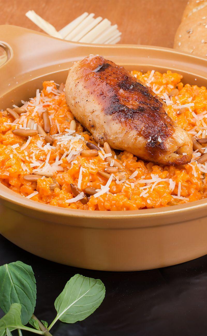 20-Min Cheesy Chicken Rice Bake