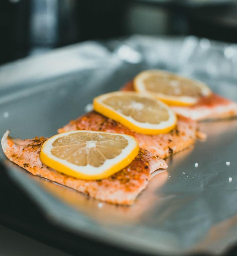 Lemon Garlic Baked Salmon