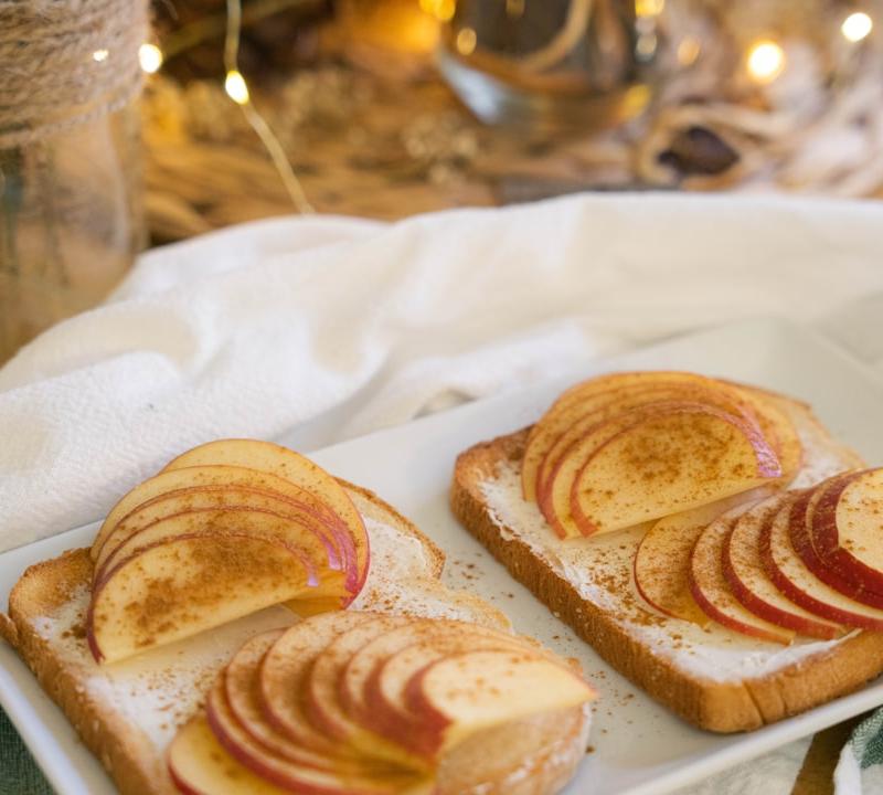 Apple Peanut Butter Toast