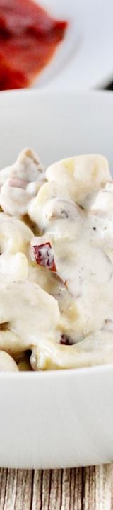 Creamy Mushroom Tortellini Skillet