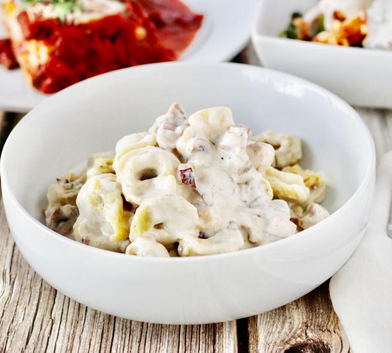 Creamy Mushroom Tortellini Skillet