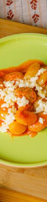 Baked Gnocchi with Marinara & Mozzarella