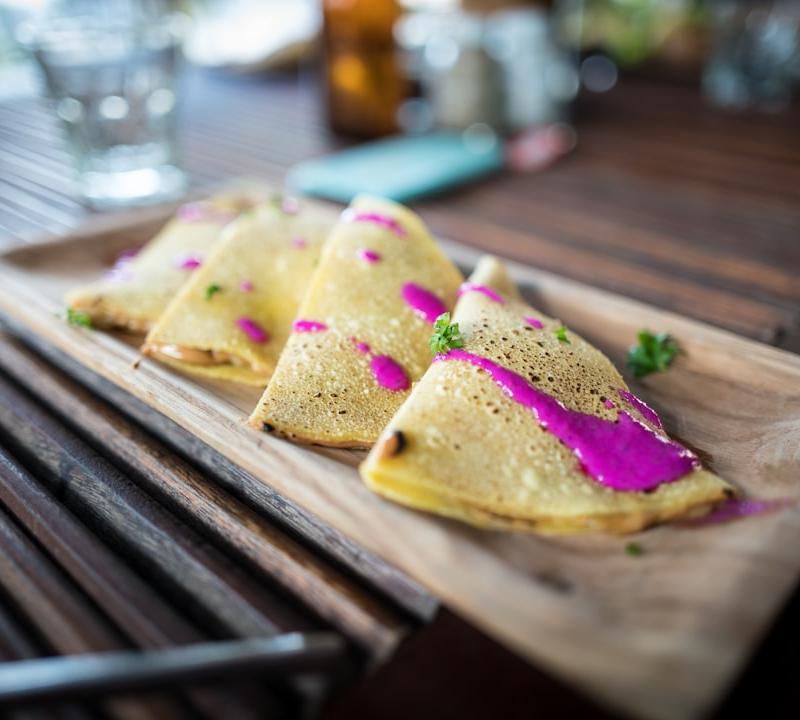 Crispy Ham & Cheddar Quesadilla